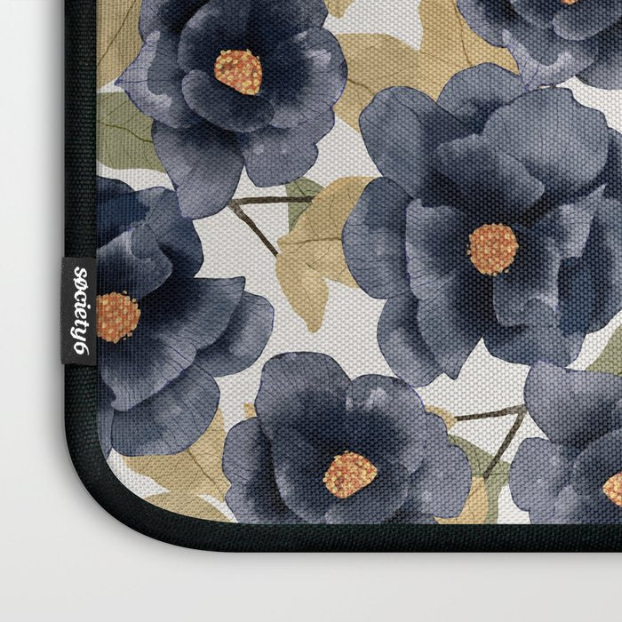 Blue watercolor roses Laptop Sleeve Gallery Image 3