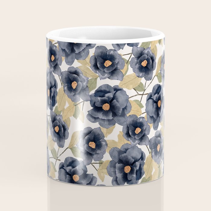 Blue watercolor roses Coffee Mug Gallery Image 4