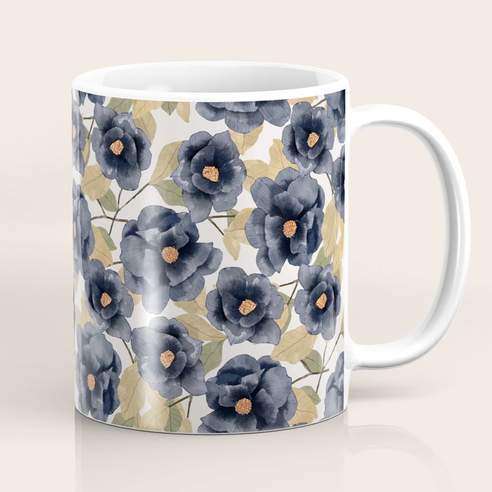 Blue watercolor roses Coffee Mug Gallery Image 1