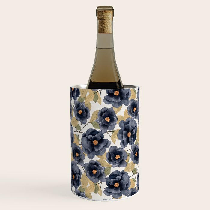 Blue watercolor roses Wine Chiller Gallery Image 3