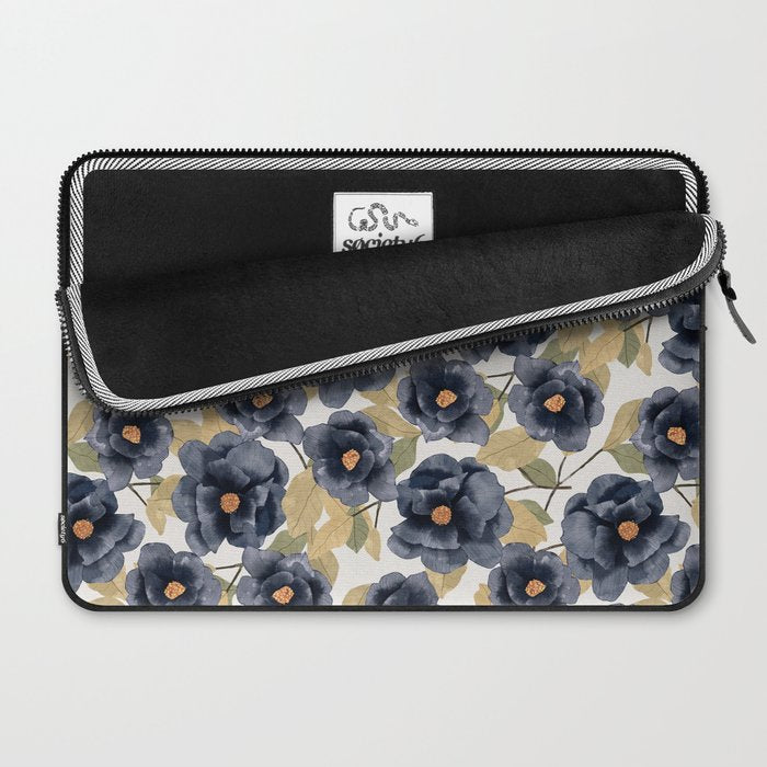 Blue watercolor roses Laptop Sleeve Gallery Image 2