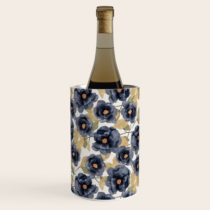 Blue watercolor roses Wine Chiller Gallery Image 1