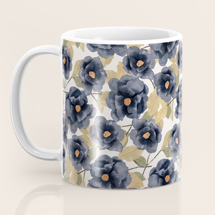 Blue watercolor roses Coffee Mug Gallery Image 3