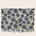 Blue watercolor roses Wall Hanging Gallery Image 1