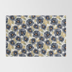 Blue watercolor roses Rug Gallery Image 2