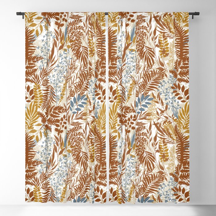 Leafy autumn forest B Window Curtain Gallery Image 1