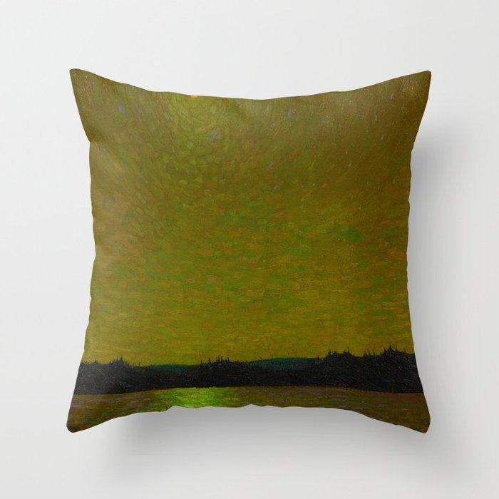 Tom Thomson Moonlight Canadian Landscape Artist Throw Pillow Gallery Image 6