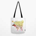 GSP german shorthaired pointer christmas tree holiday winter art  Tote Bag Gallery Image 2