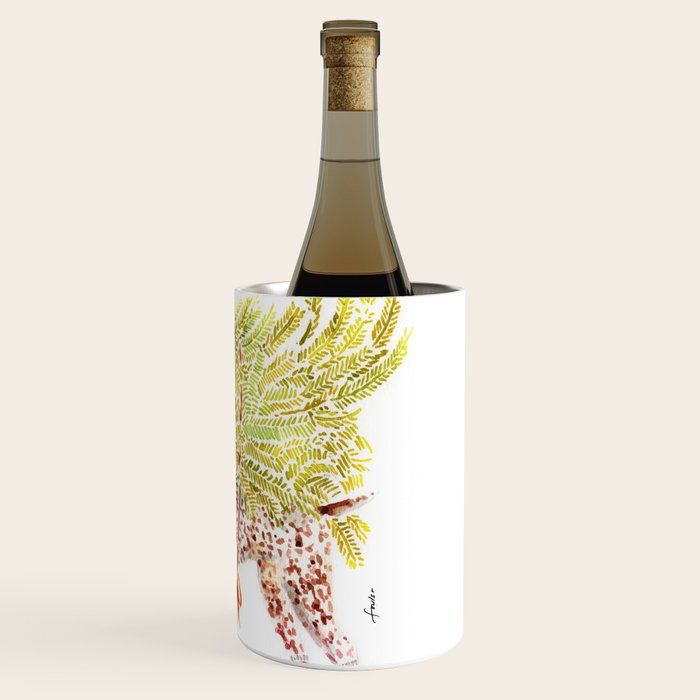 GSP german shorthaired pointer christmas tree holiday winter art  Wine Chiller Gallery Image 3