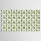 Sea Glass Geometric Floral Tablecloth Gallery Image 2