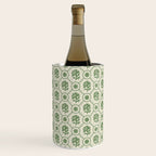 Sea Glass Geometric Floral Wine Chiller Gallery Image 3