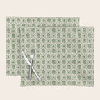 Sea Glass Geometric Floral Placemat Gallery Image 1