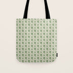 Sea Glass Geometric Floral Tote Bag Gallery Image 1