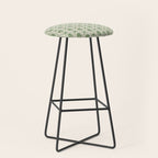 Sea Glass Geometric Floral Stool Gallery Image 1