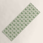 Sea Glass Geometric Floral Yoga Mat Gallery Image 1