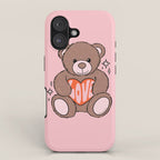 Love Bear Inspired by PANTONE 17 1230 Mocha Mousse iPhone Case Gallery Image 1