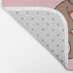 Love Bear Inspired by PANTONE 17 1230 Mocha Mousse Bath Mat Gallery Image 2