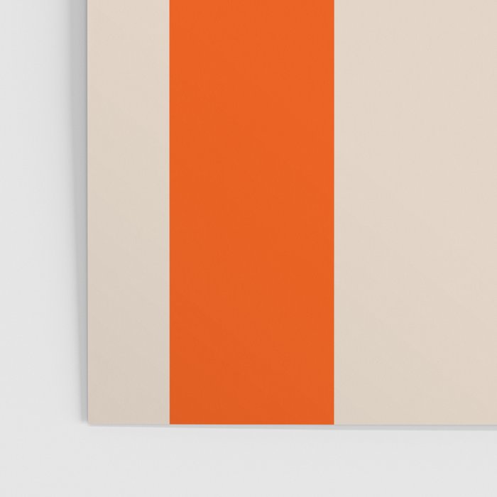 Retro 70s Vertical Stripes Brown Orange Beige Poster Gallery Image 3