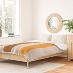 Retro 70s Vertical Stripes Brown Orange Beige Duvet Cover Gallery Image 2