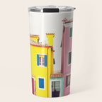 Get Happy - Burano Italy Travel Photography Travel Mug Gallery Image 1