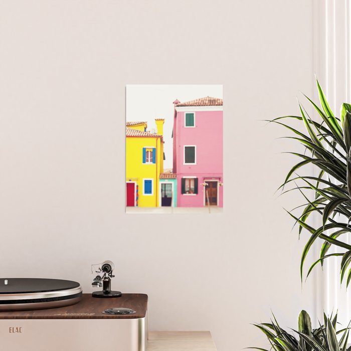 Get Happy - Burano Italy Travel Photography Poster Gallery Image 2