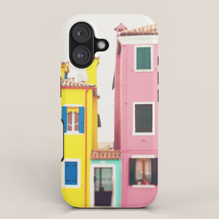 Get Happy - Burano Italy Travel Photography iPhone Case Gallery Image 1