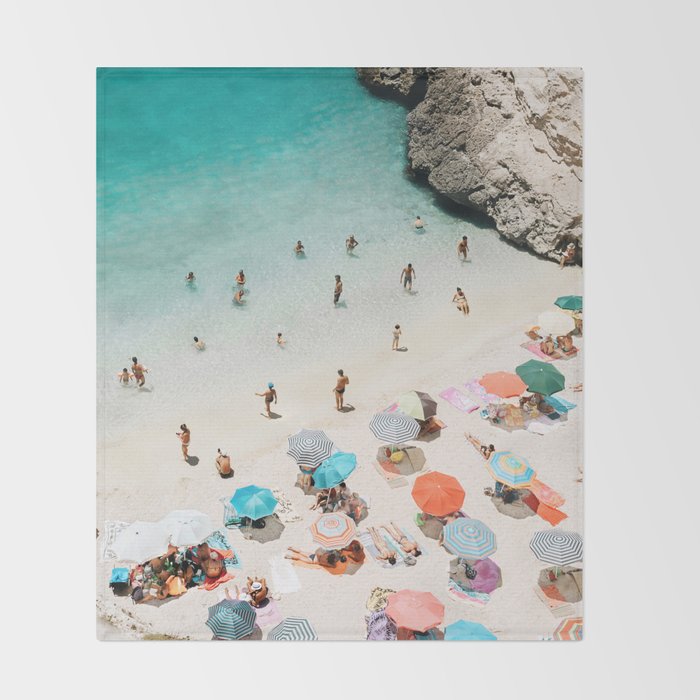 A Day At The Beach Throw Blanket Gallery Image 2