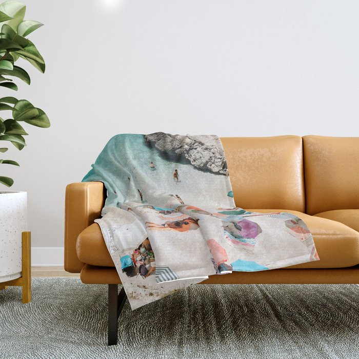 A Day At The Beach Throw Blanket Gallery Image 1