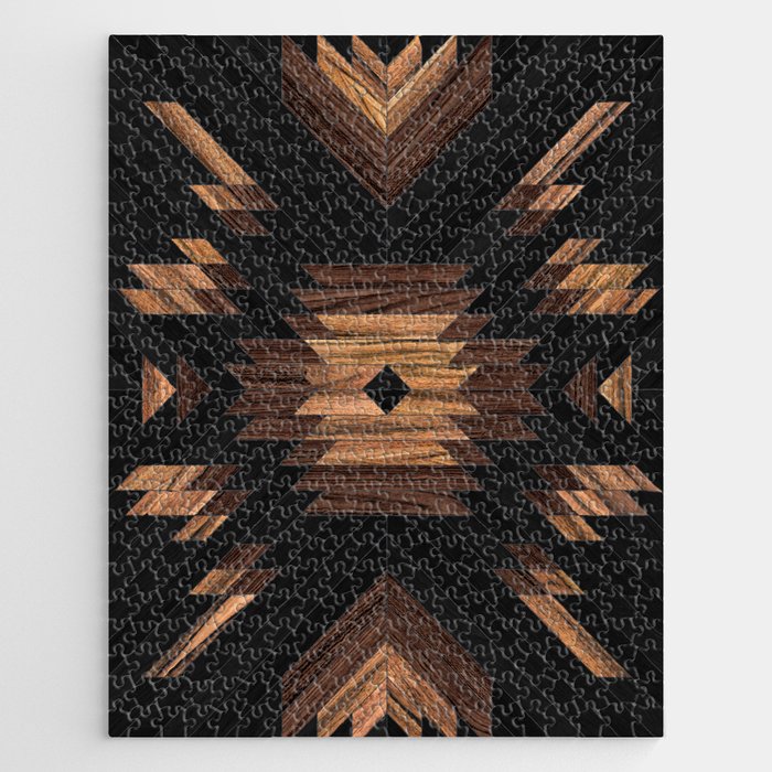 Urban Tribal Pattern No.7 - Aztec - Wood Jigsaw Puzzle Gallery Image 1