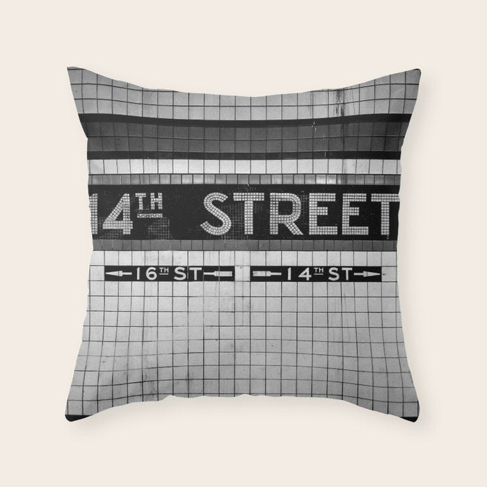 14th Street Throw Pillow Gallery Image 6