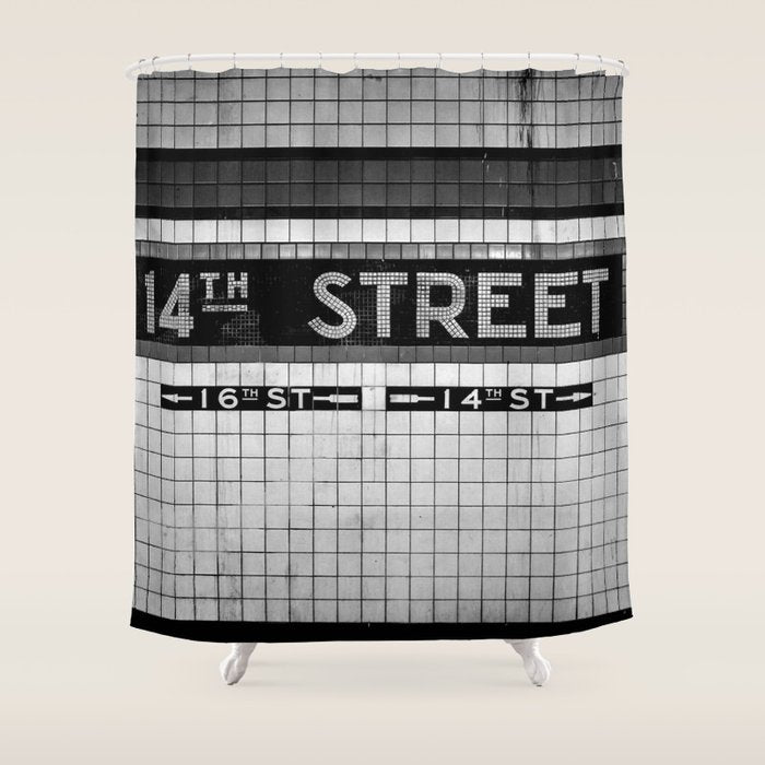 14th Street Shower Curtain Gallery Image 1