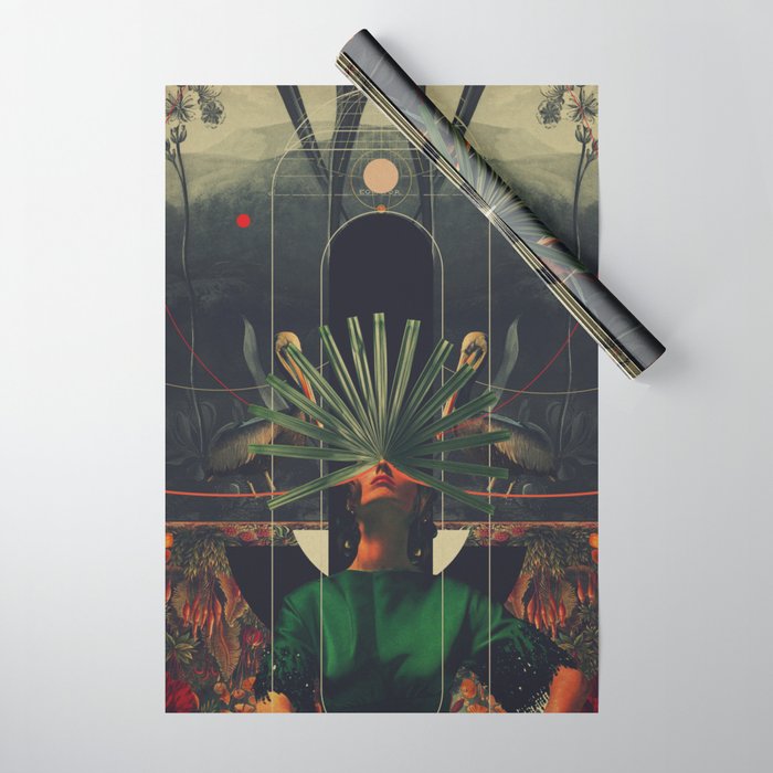 She saw the Equator Wrapping Paper Gallery Image 1