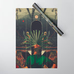 She saw the Equator Wrapping Paper Gallery Image 1
