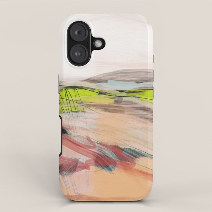 landscape in pastel abstract iPhone Case Gallery Image 1