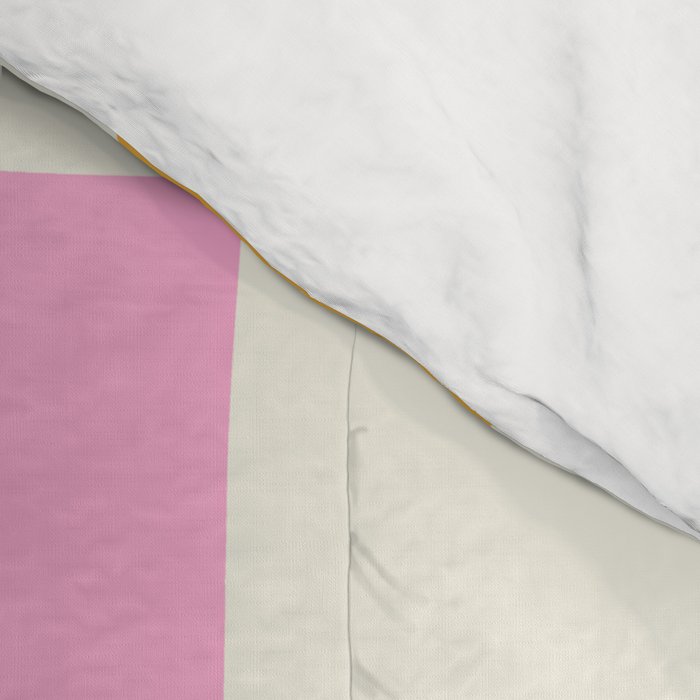 Summer check handdrawn orange Comforter Gallery Image 4
