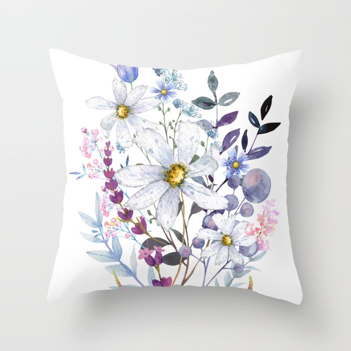 Wildflowers V Throw Pillow Gallery Image 6