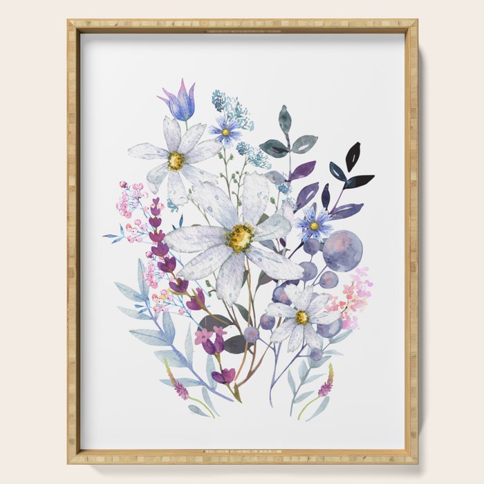 Wildflowers V Serving Tray Gallery Image 1