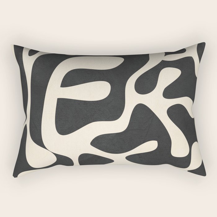 Minimalist Abstract Leaves 1 Rectangular Pillow Gallery Image 1