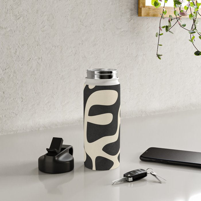 Minimalist Abstract Leaves 1 Water Bottle Gallery Image 4