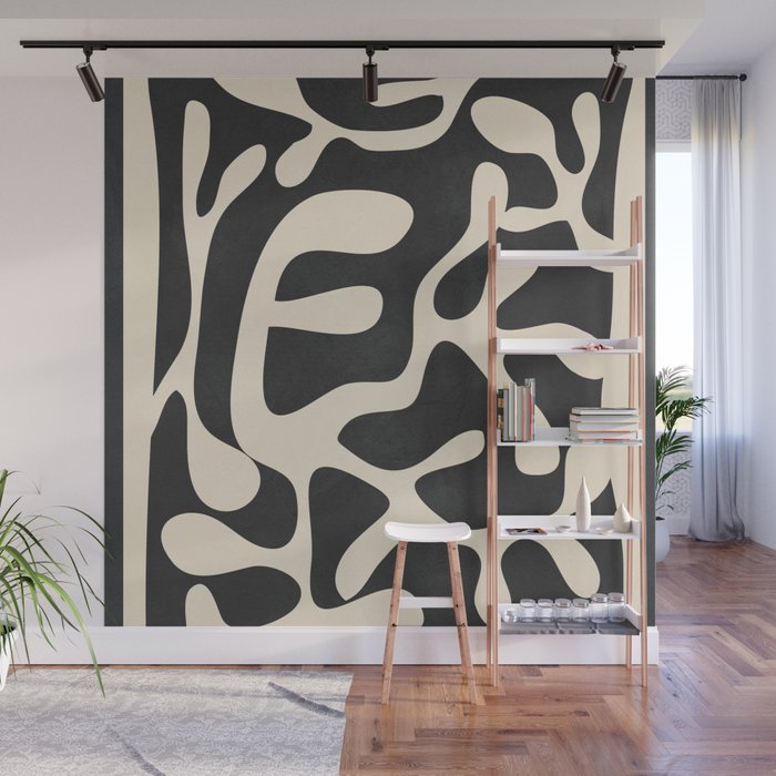 Minimalist Abstract Leaves 1 Wall Mural Gallery Image 1