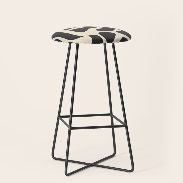 Minimalist Abstract Leaves 1 Stool Gallery Image 1