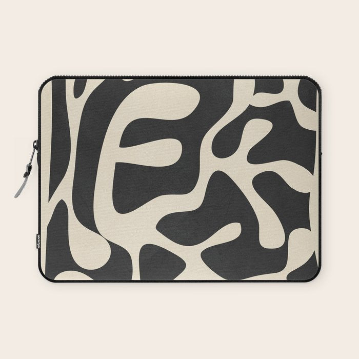 Minimalist Abstract Leaves 1 Laptop Sleeve Gallery Image 1