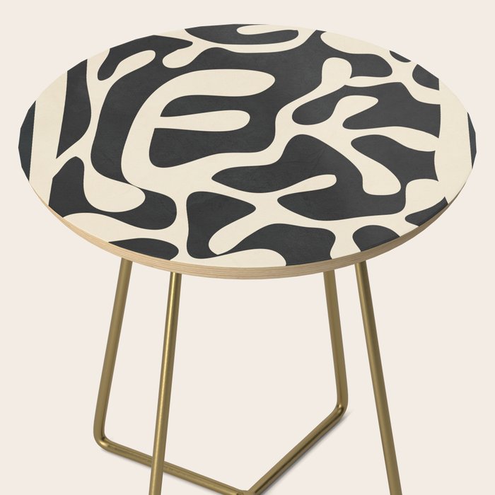 Minimalist Abstract Leaves 1 Side Table Gallery Image 2