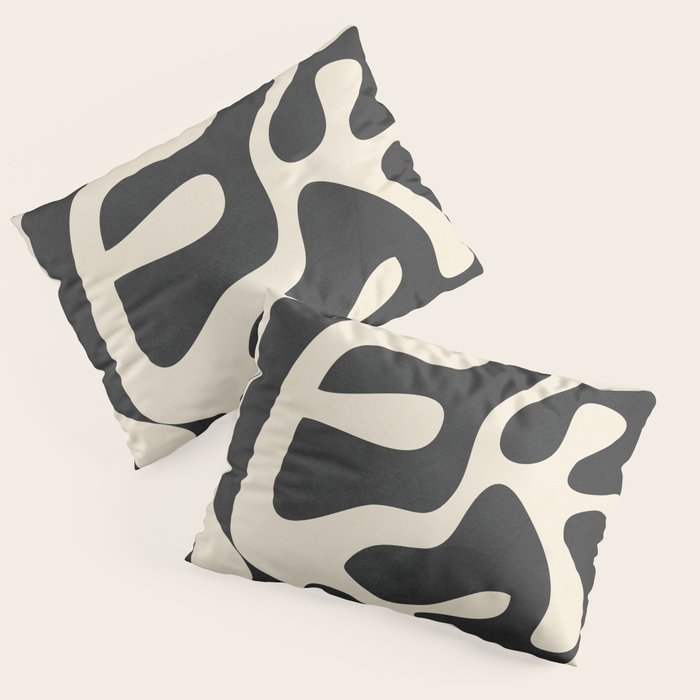Minimalist Abstract Leaves 1 Pillow Sham Gallery Image 3