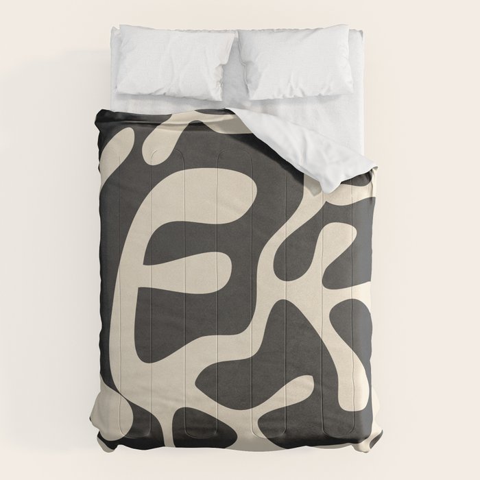 Minimalist Abstract Leaves 1 Comforter Gallery Image 6