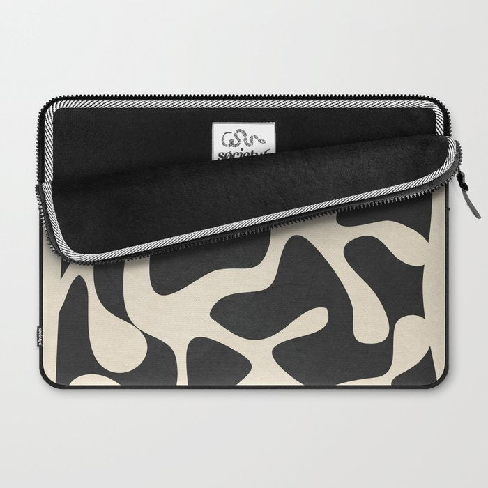 Minimalist Abstract Leaves 1 Laptop Sleeve Gallery Image 2