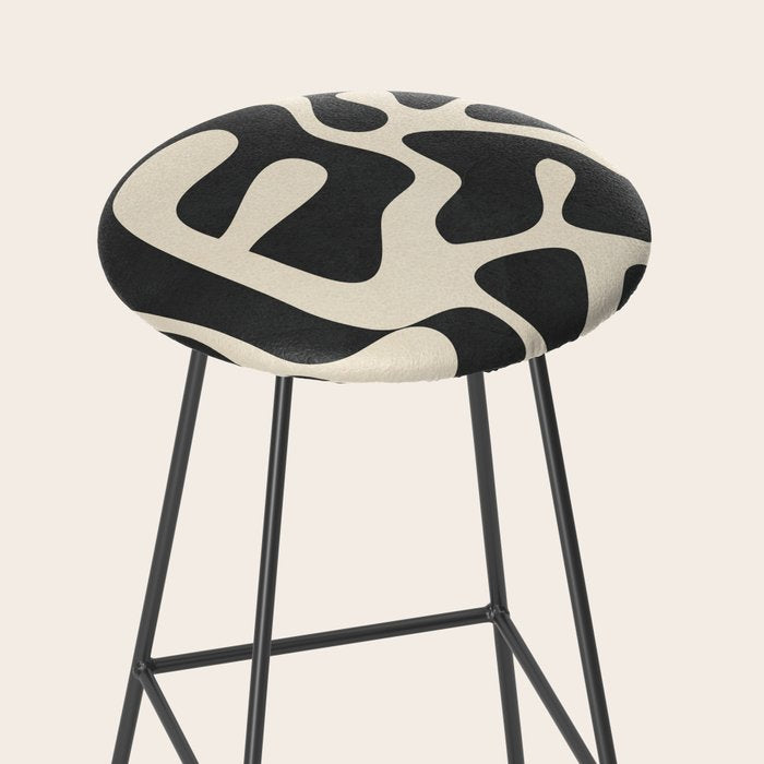Minimalist Abstract Leaves 1 Stool Gallery Image 2