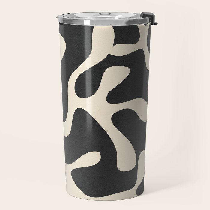 Minimalist Abstract Leaves 1 Travel Mug Gallery Image 2