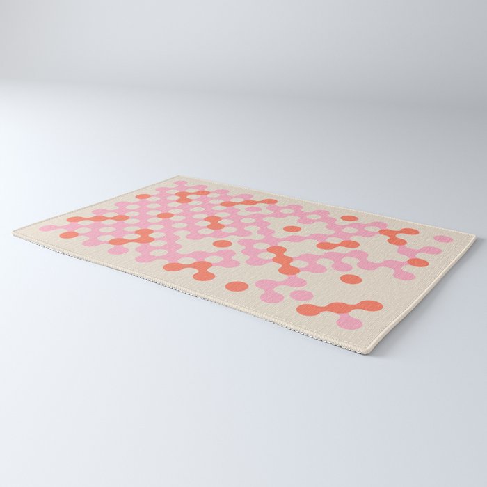 Circles: PATTERN 01 | The Peach Edition Rug Gallery Image 3