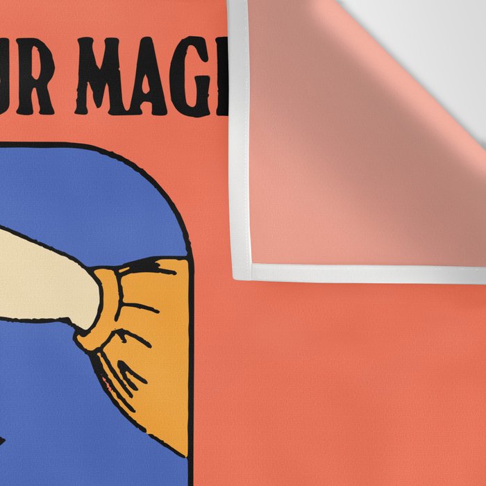 Don't Hide Your Magic - Inspirational Quote Vintage Illustration Wall Tapestry Gallery Image 3